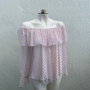 INC international concept pink and muave top